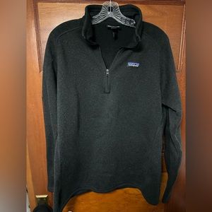 Patagonia Better Sweater Quarter Zip Women’s Size XL (Black)